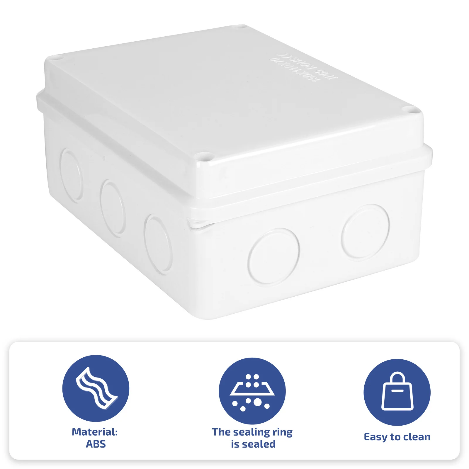 

Waterproof Junction Box 2-Pack Weatherproof Cable Wiring Box Outdoor Electrical Connection Protection for Garden Farm Pond