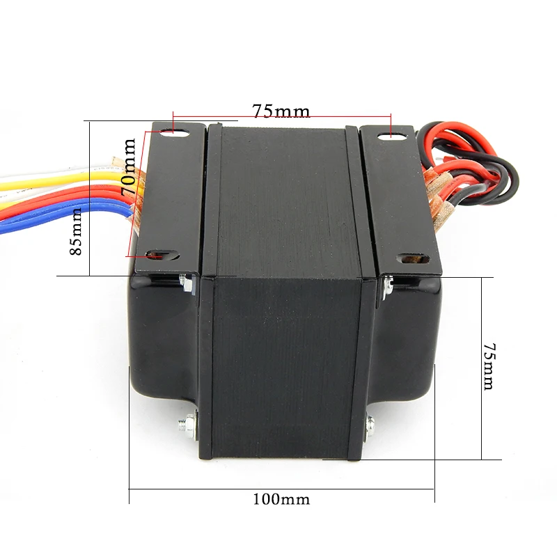 【Hot】130W E Core Power Transformer EL34 KT88 Kt66 PCB Tube vacuum AMP Audio Amplifier PCB adapter Supply PSU Output Voltage 230V