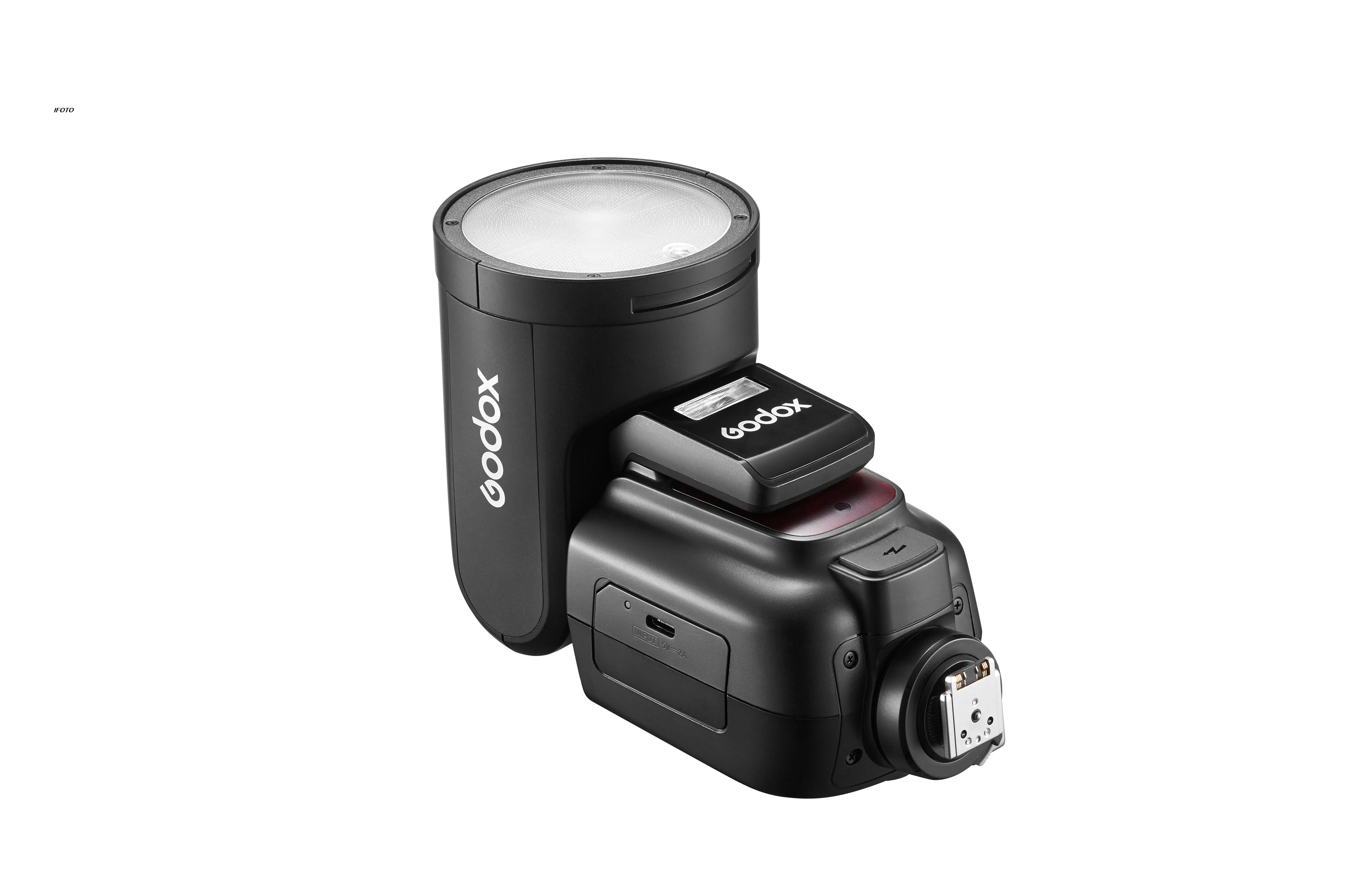 Godox V1 Pro Godox Speedlite-Blitz TTL HSS 1/8000s Li-Ion runder Kopf anwendbar für Canon Nikon Sony Fuji Olympus Kamerablitz