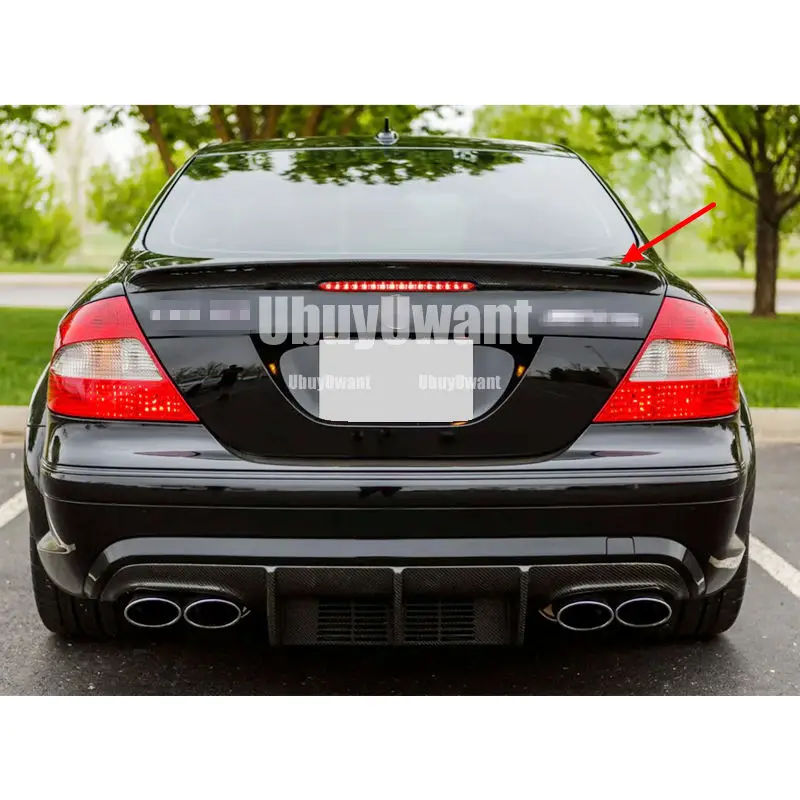 Für Benz W209 CLK 200 280 350 55 63 Auto Stamm Spoiler Carbon Faser/FRP Auto Hinten Stamm Flügel Zubehör spoiler 2004-2007