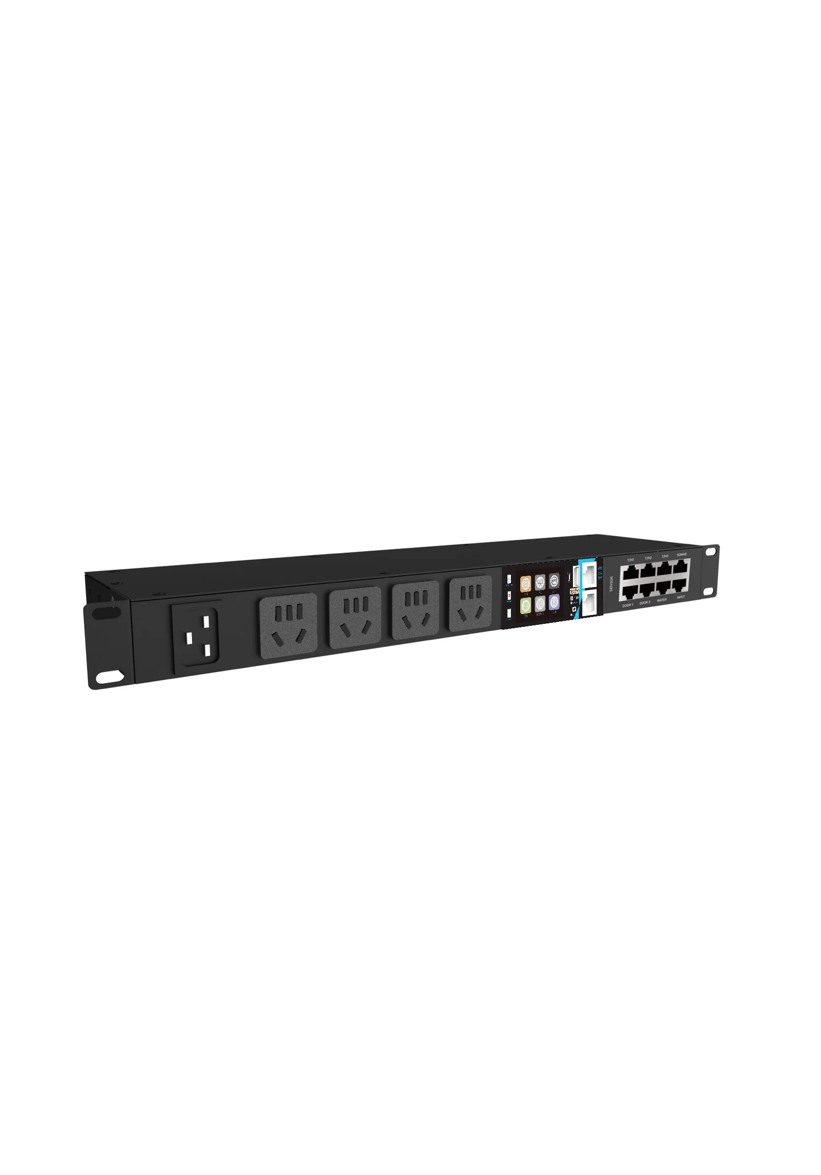 Rack Mount 4-Port 10A New Standard Smart PDU With IO Real-Time Remote Control 3 Phase Smart Rack Ethernet