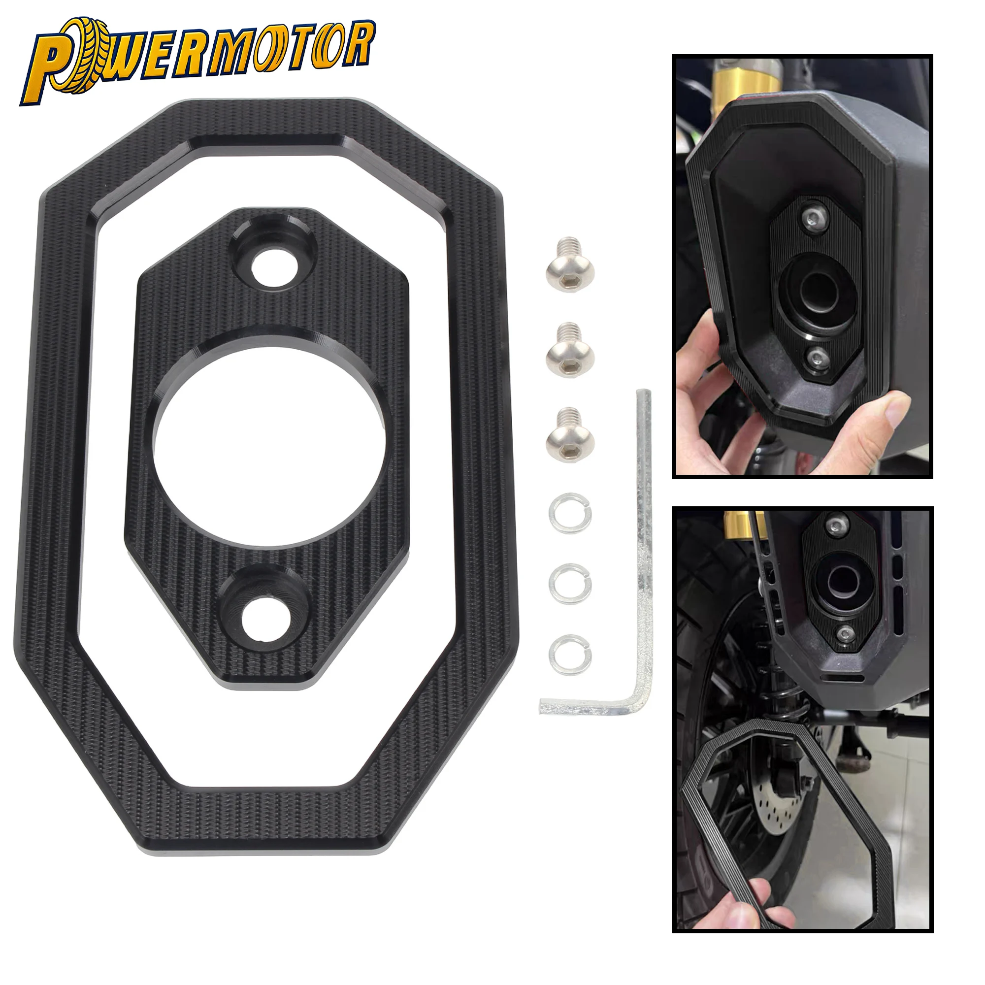 

Motorcycle Scooter Muffler Exhaust Pipe Tail End Decorative Cover Spare Parts For Honda ADV350 ADV 350 2021 2022 2023 2024 2025