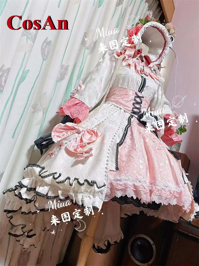 CosAn-Disfraz de Arknights Eyjafjalla, dulce y hermoso vestido de Lolita, ropa de juego de rol para fiesta de actividades