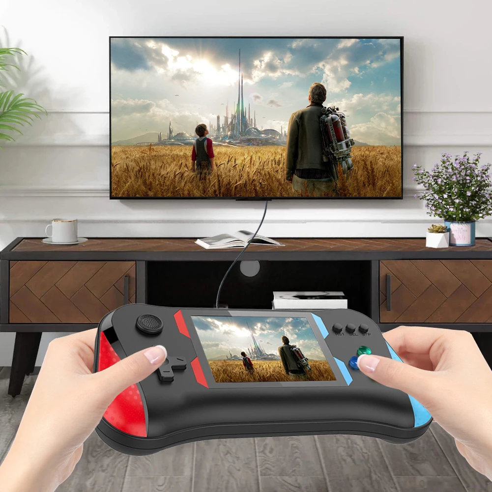 وحدة تحكم ألعاب فيديو X7M ريترو مدمجة 500 لعبة وحدة تحكم ألعاب محمولة وحدة تحكم ألعاب محمولة كهدية عيد ميلاد