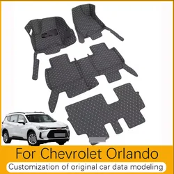 For Chevrolet Orlando car foor mat(7-seater) For Orlando Customization original car data modeling for floor mats 2018-2020