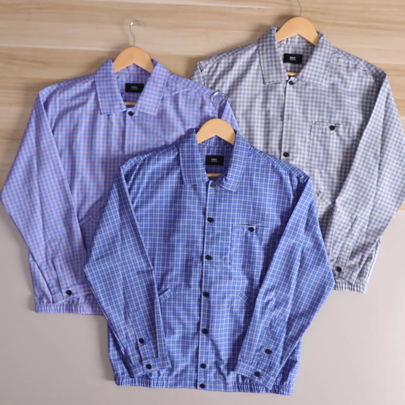 

Осенний новый свободный крой в клетку Long Sve, повседневная мужская куртка irt, модная, универсальная, из полиэфирного волокна, устойчивая к...