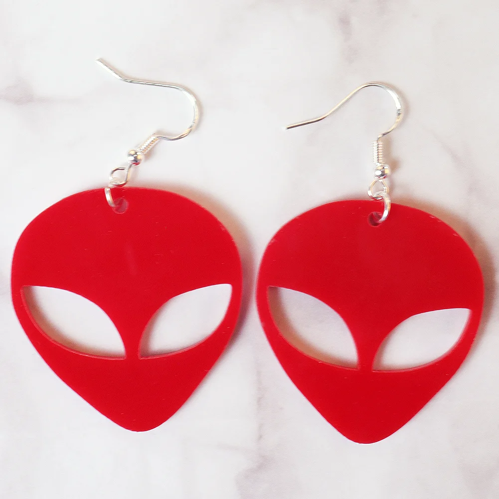 Hot Sale Halloween Creative Earrings Hollow Shape Personality Horror Movie Mask Fashion Earrings Laser Cut Acrylic Earrings Gift