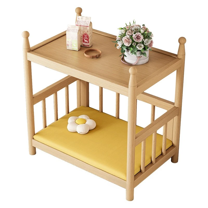 

Solid wood cat bed, cat litter, four-season dog , pet litter, removable and washable off the ground