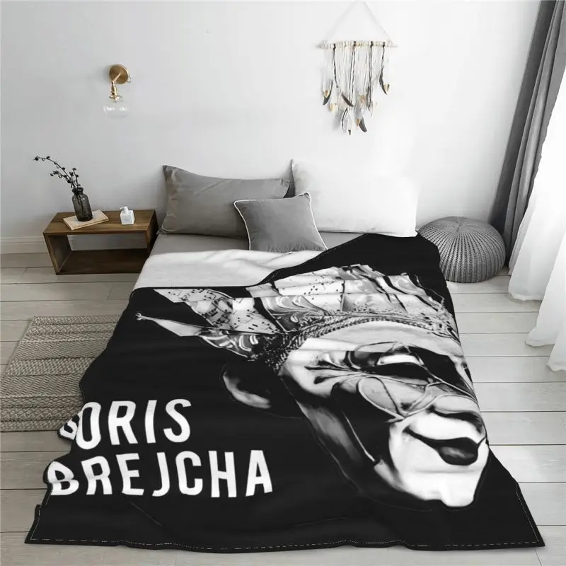 Dj Boris Brejcha Logo Blanket Sheet Bedroom Super Warm Couch Blanket For Sofa Bedroom