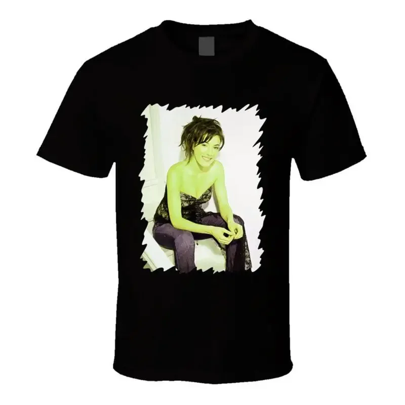 Jaime Murray Oil Paint Art Neon Color T Shirt
