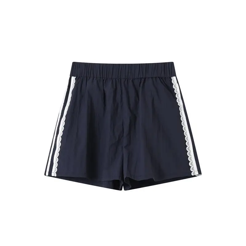 

Уменьшение возраста, красивый женский костюм, новый повседневный спортивный костюм, дизайнерская кружевная куртка, женские прямые шорты ранней осени