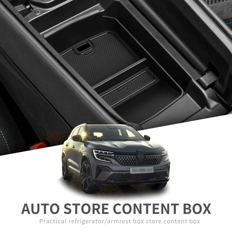 Car Center Console Armrest Storage Box Tray Bracket For Renault Austral E-Tech Hybrid 2023-2024 Interior Accessories