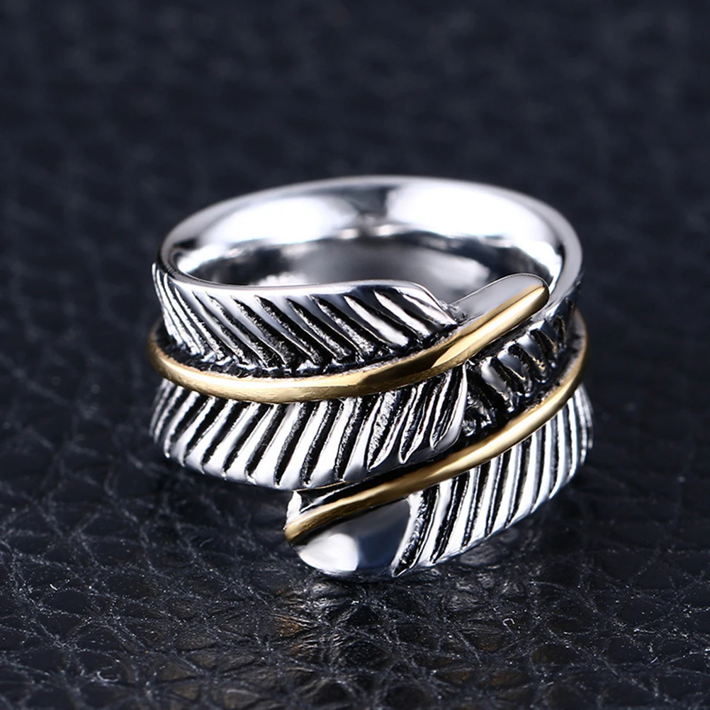 

For Women Men Stainless Steel Personality Ring Curved Fashionable Jewelry Gift Wedding Party Souvenir