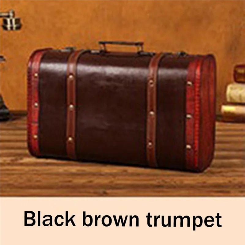 

Portable Vintage Wooden Decorative Suitcase Antique Wooden Case