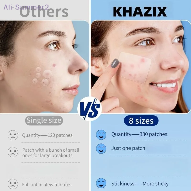 {MX} 380Pcs Invisible Hydrocolloid Acne Patch Multi Specification Irregular Pimple Patch Acne Blemishes Cover Skin Care Stickers