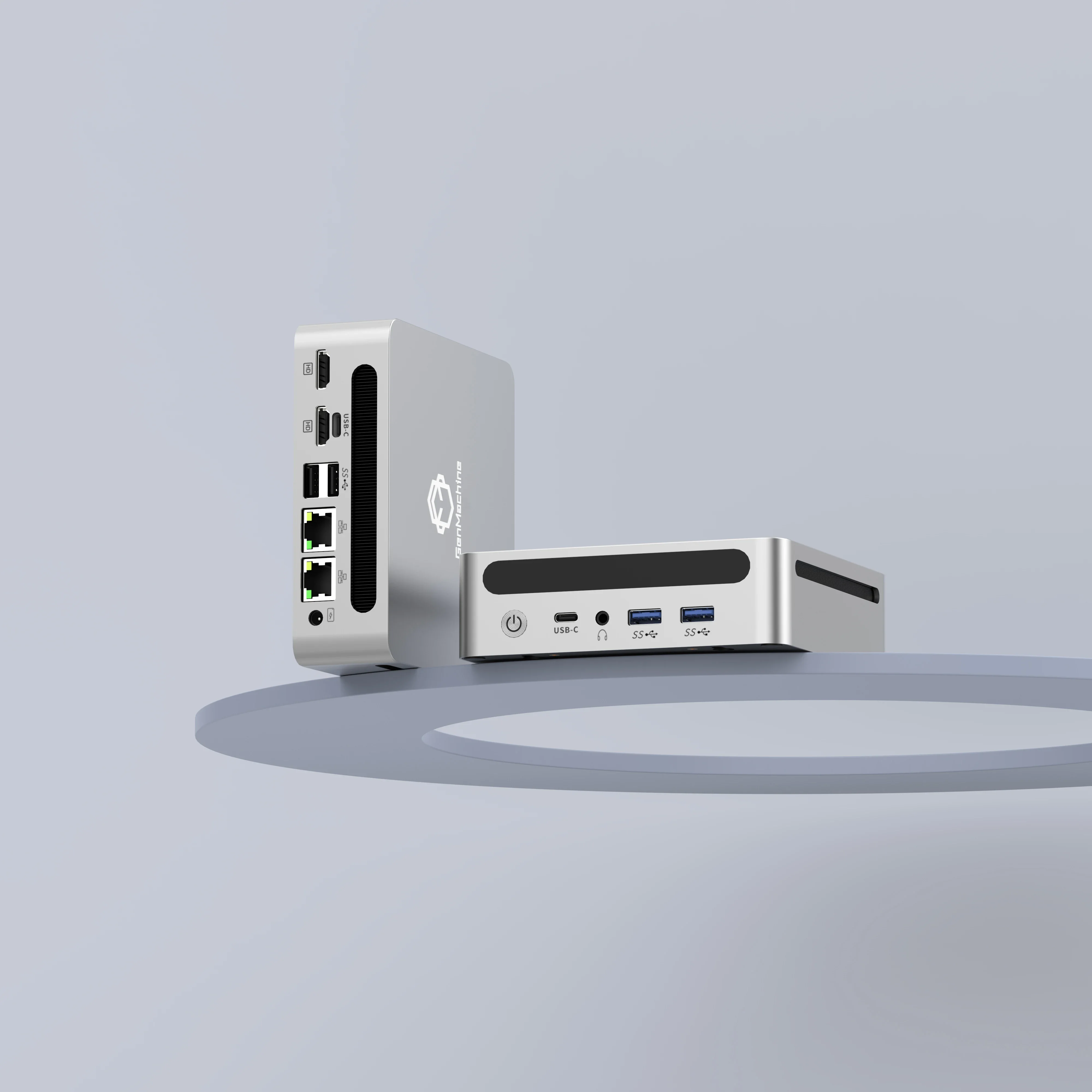 GenMachine Ryzen7 8845HS Mini PC R7 Windows10/11 LPDDR5 WIFI6 BT5.2 Dual Channel NVME4.0 Computador de jogos de escritório pc gamer diy