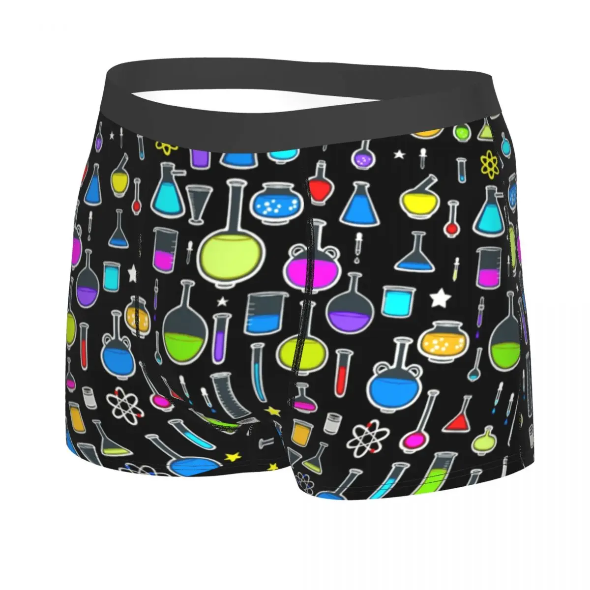 Beakers Laboratory Technology Underwear Men Breathable Science Chemistry Boxer Briefs Shorts Panties Soft Underpants For Homme