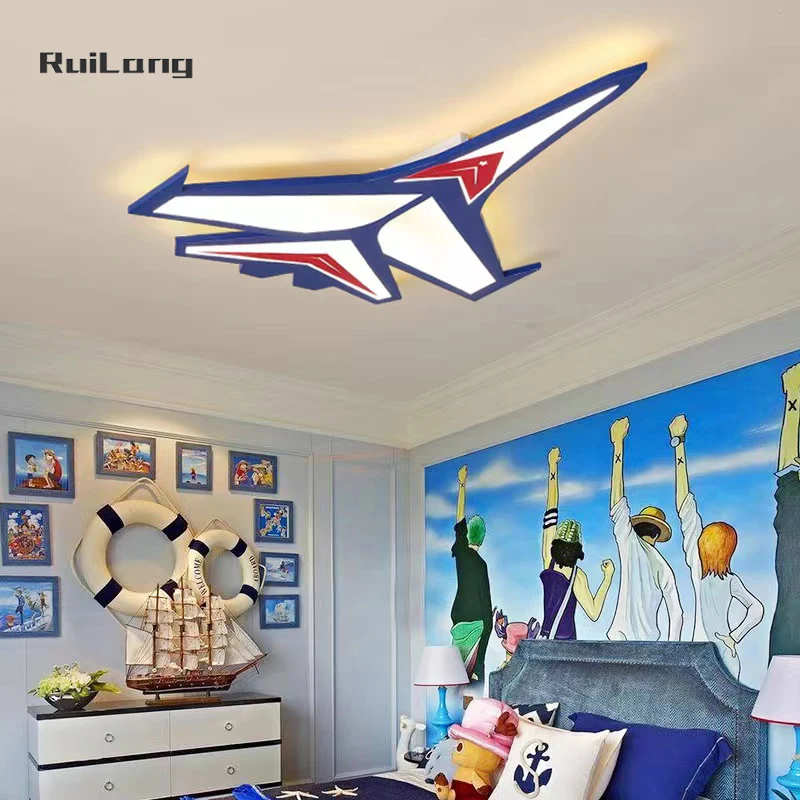 

Cartoon Aircraft Ceiling Lamp Kids Room Light Boys Bedroom Nursery Baby Chandelier Airplane Ceiling Light Cute детская люстра