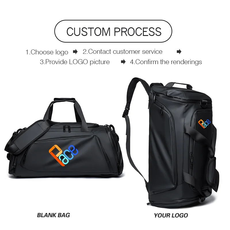 Custom logo Large Fitness Bag Dry Wet Shoes Swimming Yoga Gym Sport Handbag personality customization Travel Bag Basketball pack
