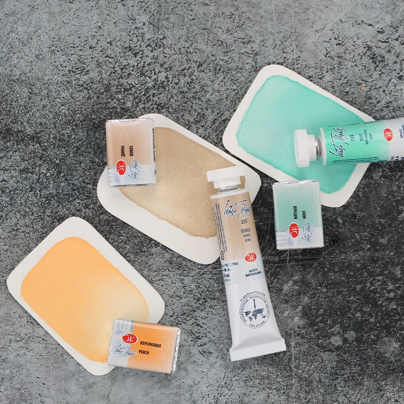 الروسية البيضاء ليالي اضافية غرامة الفنانين الصف الألوان المائية، 10 مللي أنابيب الرواسب ومعكرون سلسلة خاصة جديدة الألوان المحببة