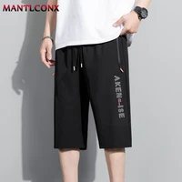 Short de sport pour hommes, nouvelle mode, taille élastique, respirant, séchage rapide, confortable, pantalon court pour hommes, bas noir XXXL 4