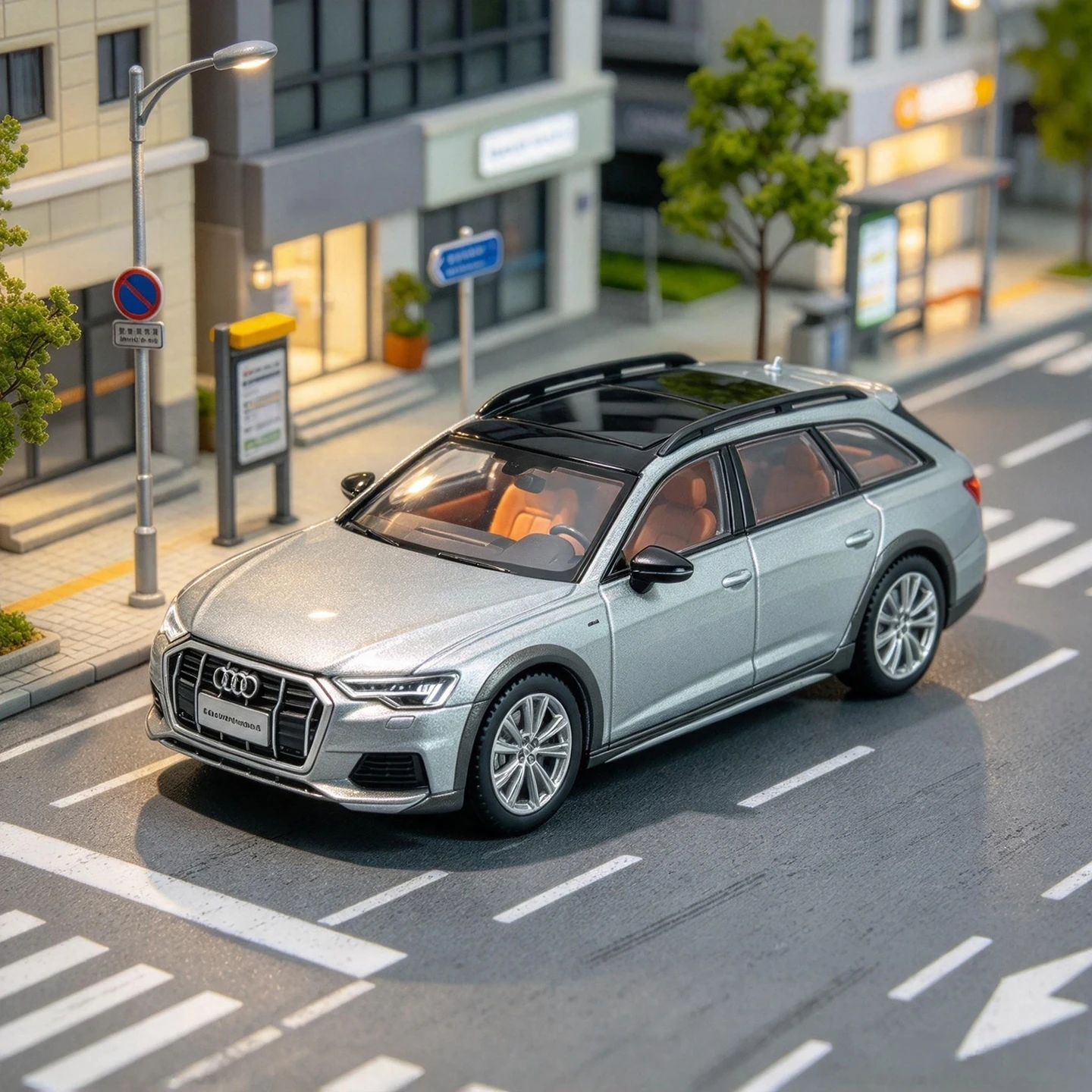 1:64 simulation Audi A6 Allroad alloy car model desktop ornament collection decoration gift sedan model