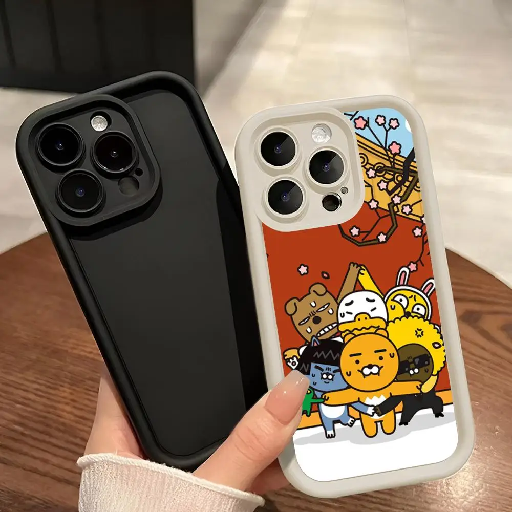 Cartoon K-Kakaoes F-Friends MINISO Phone Case Eye Ladder For Iphone 11 12 13 14 15 16 Pro PLUS PRO MAX