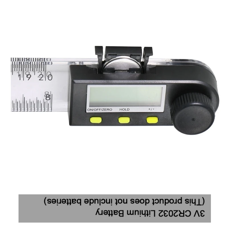 0-200mm Digital Angle Finder Meter 0-360 Degre LCD Plastic Protractor Goniometer Ruler