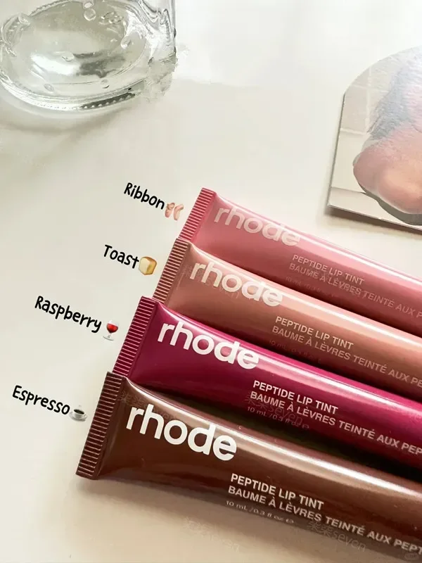 10ml Rhode Moisturizing Lip Mask Moisturizing Color Lipstick แก้ว Dudu ลิปเจลลิปบาล์มลิปสีปากดูแลริมฝีปาก