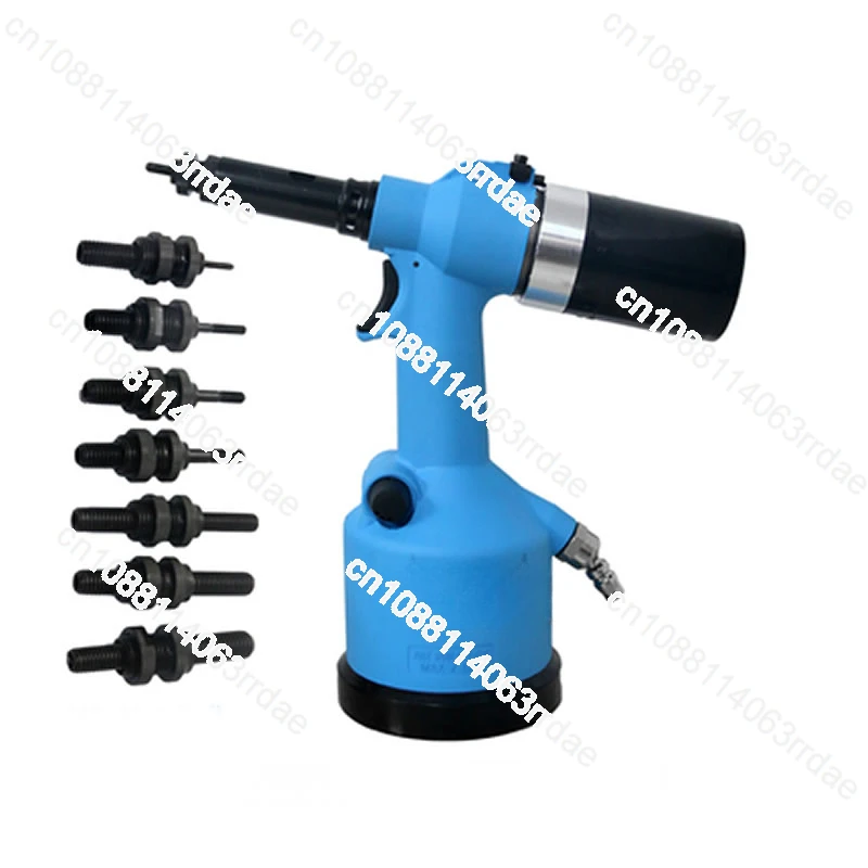 Pneumatic riveting gun, automatic riveting nut gun, M8M6 pneumatic riveting tool, air pressure 5-7bar, tensile force 19.1KN