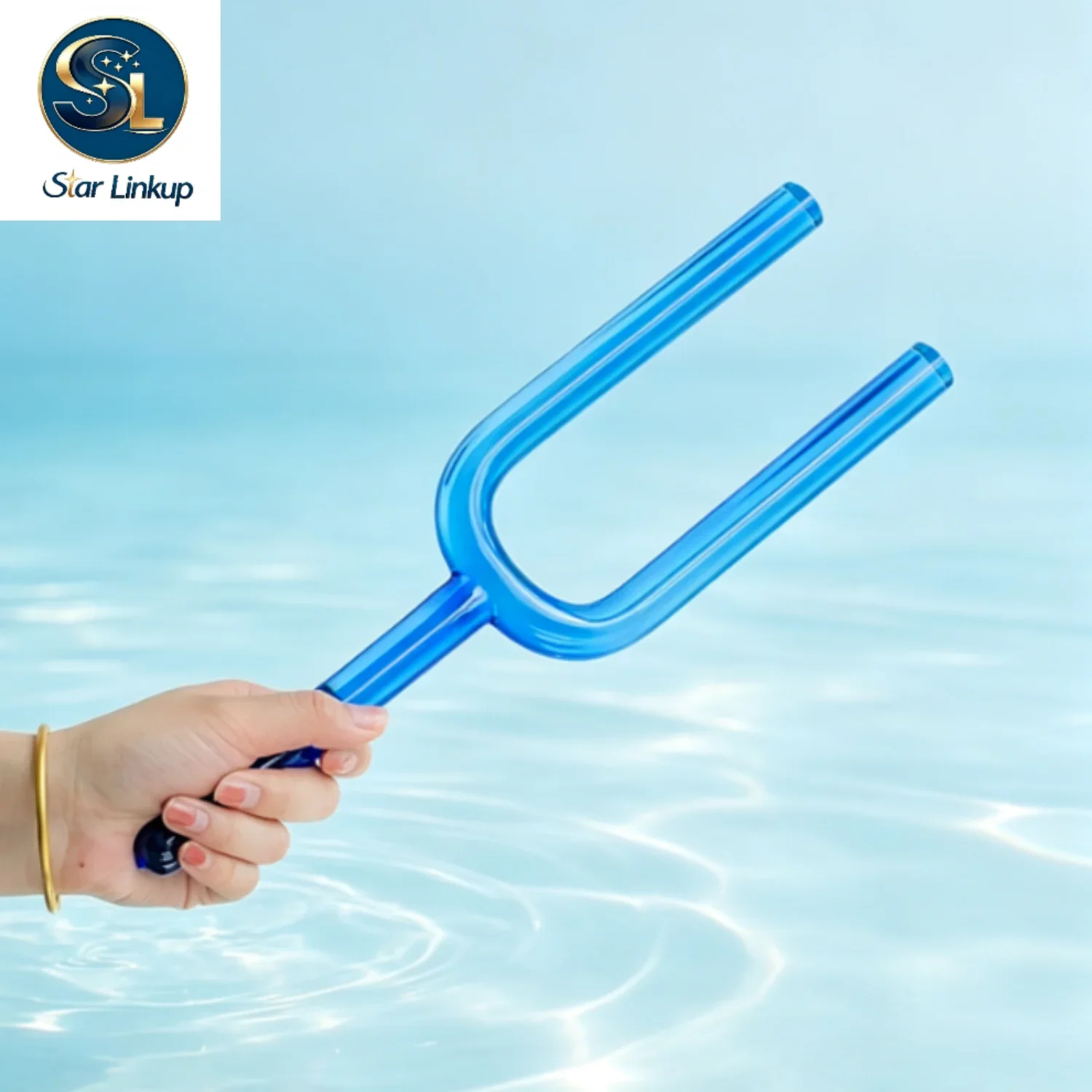 STAR LINKUP 440Hz/432Hz 10mm Quartz Crystal Tuning Fork, Note C for Yoga Meditation Sound Healing Chakra Balancing