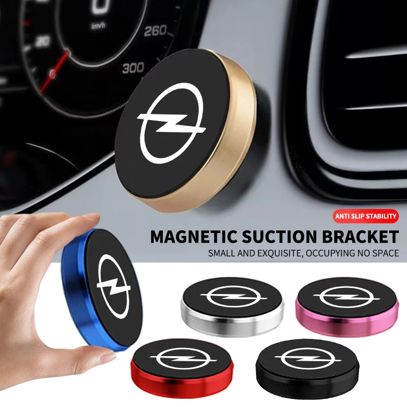 Magnetic Car Phone Holder Round Strong Magnet Cellphone Stand Car Magnet Sticker For opel insignia astra j h g corsa d zafira b