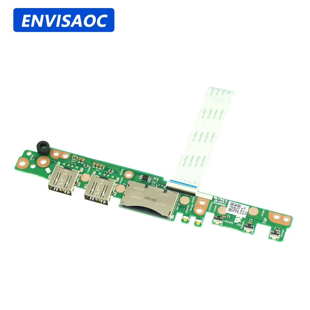 OEM For ASUS Q405U Q405UA Q405UA-BI5T5 Laptop I/O USB Jack Port Card Reader Switch Power Button Board Cable Repairing Q405UA