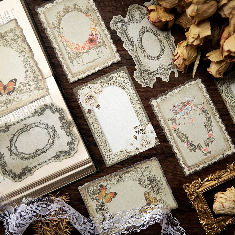 Retro Paper Message Memo Pad, Série Imaginação da Lua, 8 Pacotes por Lote