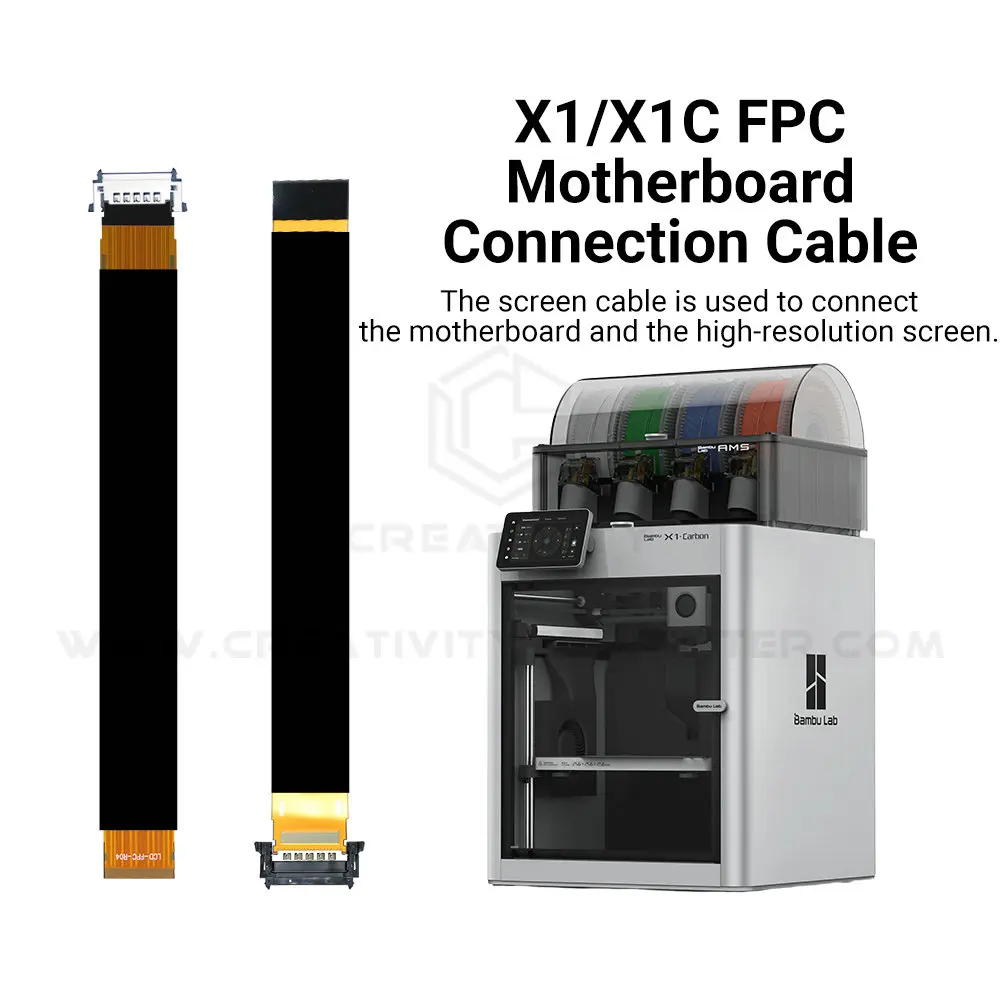 ل Bambu Lab X1 X1C FPC كابل توصيل اللوحة الأم إلى شاشة عرض 33*265 مللي متر X1 سلسلة ترقية موصل أجزاء طابعة ثلاثية الأبعاد #1