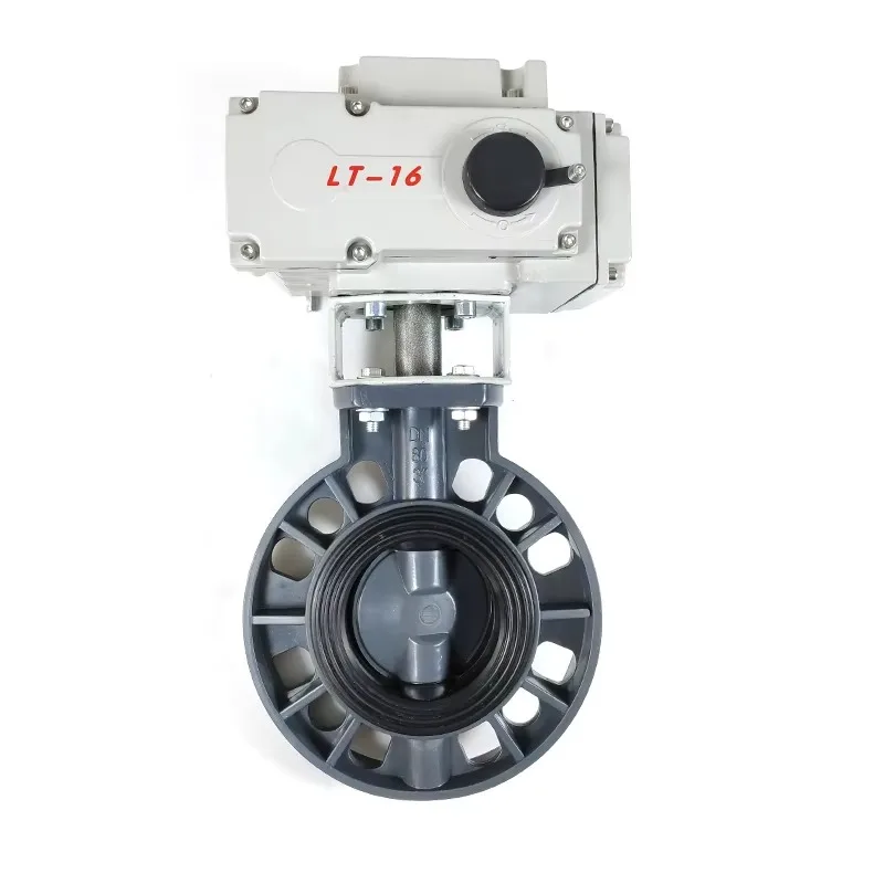 

AC220V AC24V DC24V Actuated PVC Butterfly Valve UPVC DN50-DN200 Electric Pneumatic for General Application