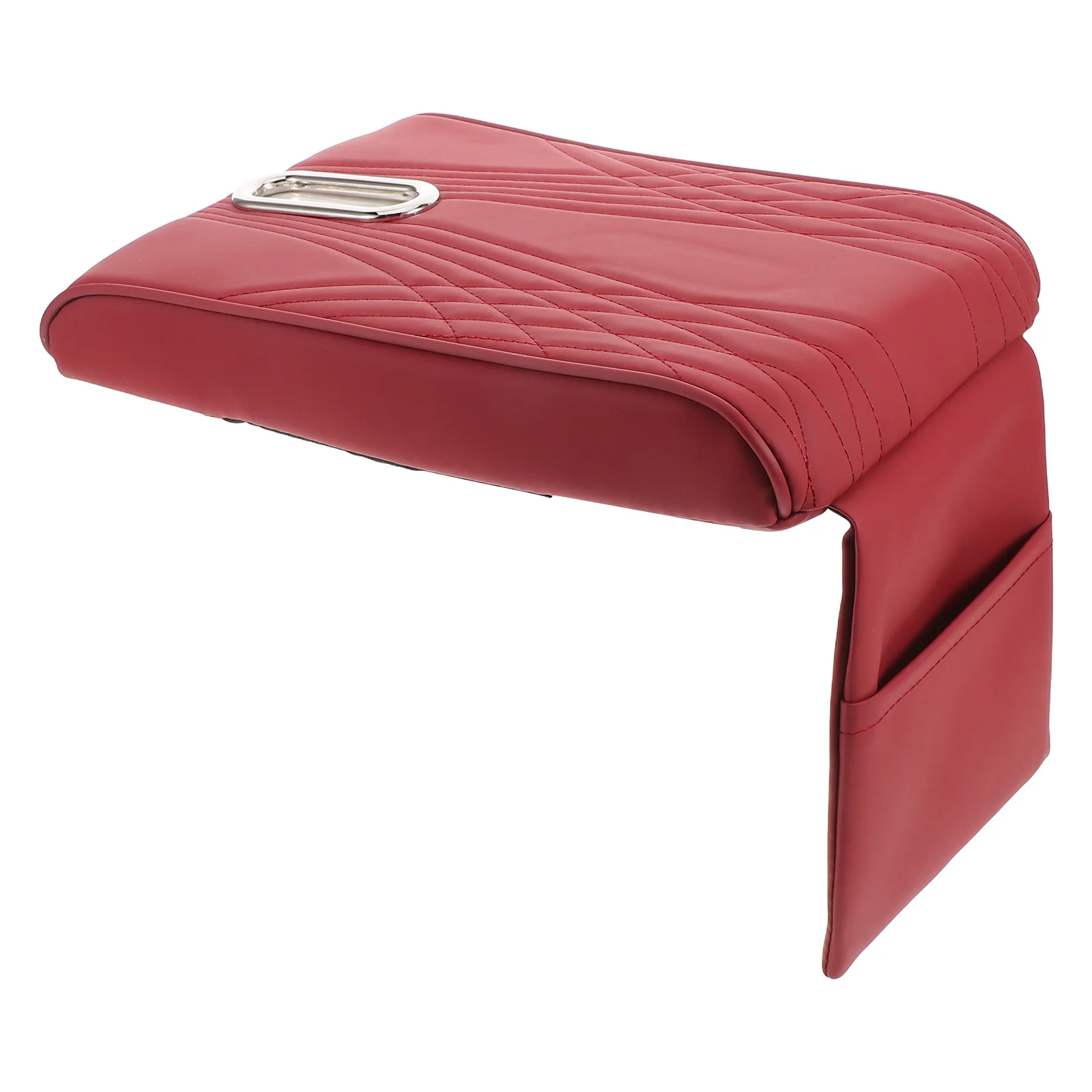 

Car Armrest Box Mat Red Large Size Height Increase Multifunctional Storage Tissue Holder Center Console Cushion Pad For Cars