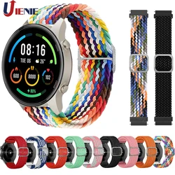 Correa de nailon trenzada elástica de 22mm para Xiaomi Mi Watch Color Sports Edition/S1 Pro S4 S3 S2 pulsera para Mi Watch Color 2