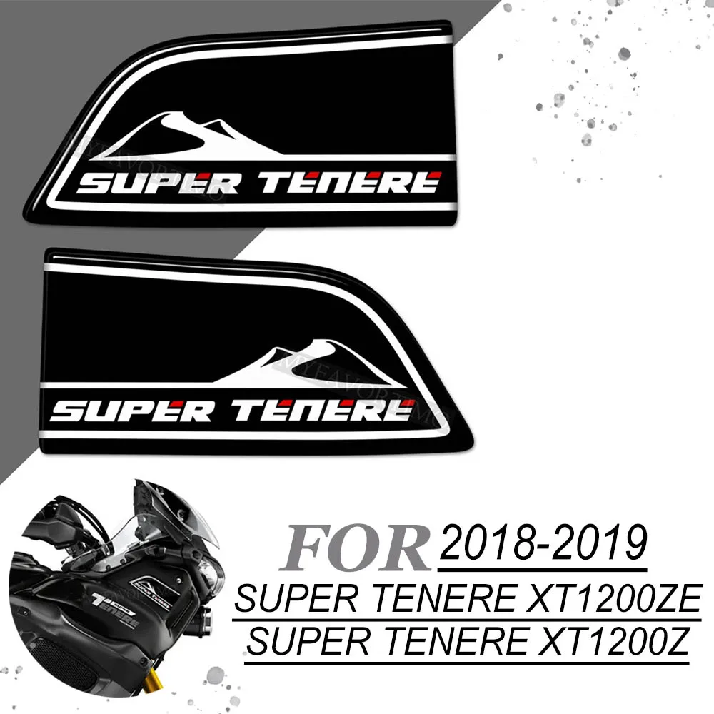 2018 - 2019 XT 1200 Z World CROSS Kit Trunk luggage Case, สติ๊กเกอร์แผ่นป้องกันถังสำหรับ Yamaha Super Tenere XT1200ZE XT120