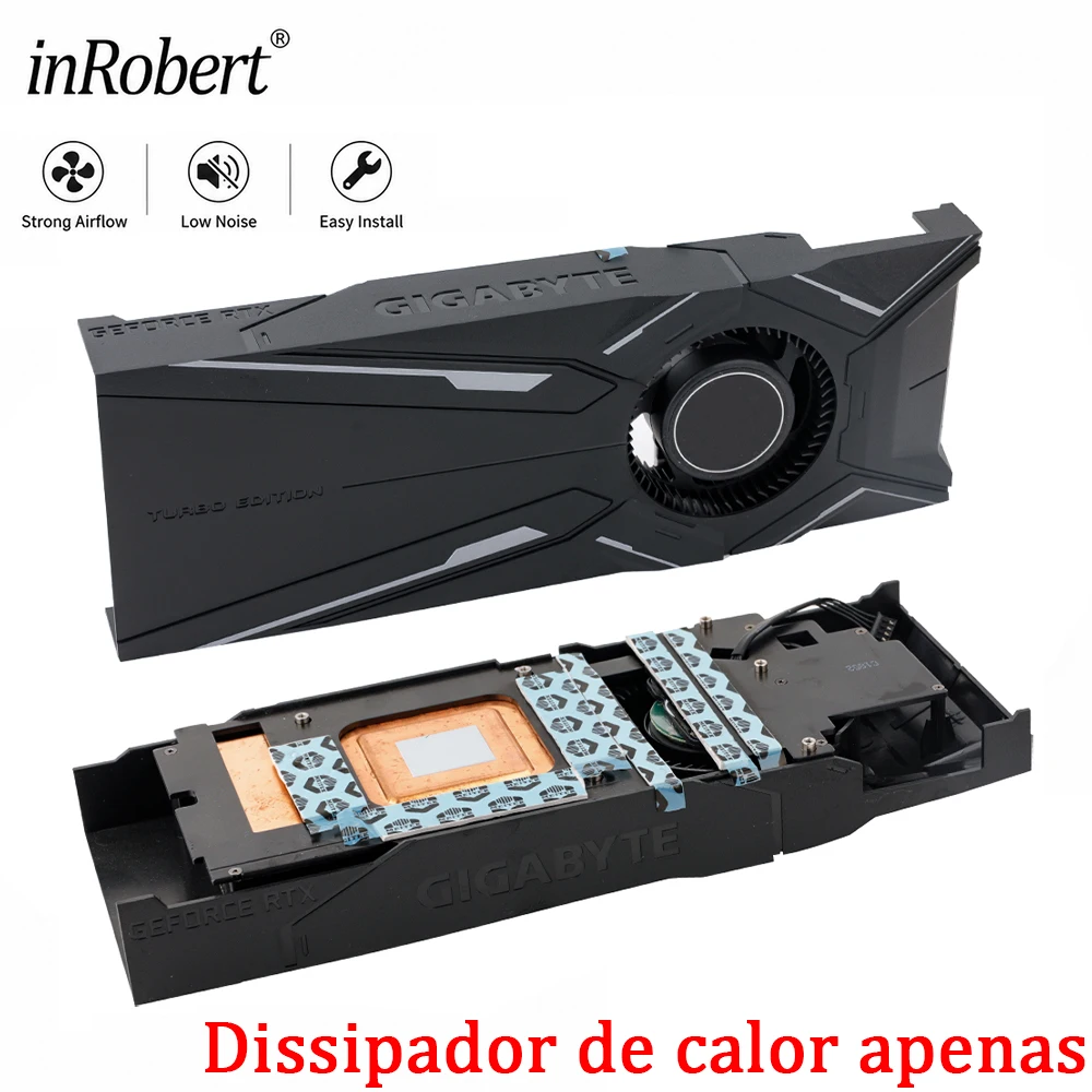 for-gigabyte-rtx-2080-ti-turbo-side-power-supply-port-video-card-heatsink-rtx2080ti-graphics-card-cooling radiator