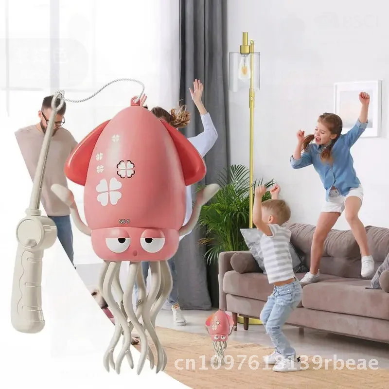 لعبة الرقص الكهربائية 8-الساق ألعاب الأخطبوط الزحف الكهربائية أضواء LED الروبوتات الإلكترونية الموسيقية التفاعلية 8-الساق Actio