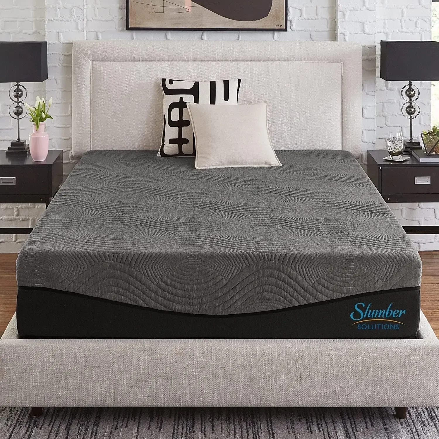 Active 10-inch Charcoal Memory Foam Mattress King