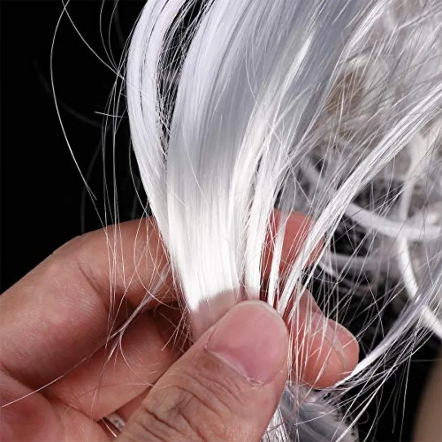 Utavu سانتا شعر مستعار ولحية مجموعة عيد الميلاد شعر مستعار فستان بتصميم حالم أبيض