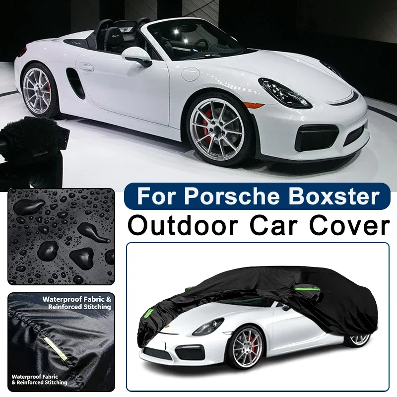 Outdoor Car Cover Waterproof Dustproof UV Sun Protection, Full Car Protector Exterior Accessory For Porsche Boxster 986 981 982