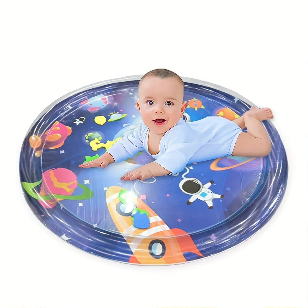 

Круглый астронавт, 90 см/35,43 дюйма, надувной ПВХ, детский водный коврик для игр, коврик для малышей, детский коврик для раннего образования, игрушки для занятий животом