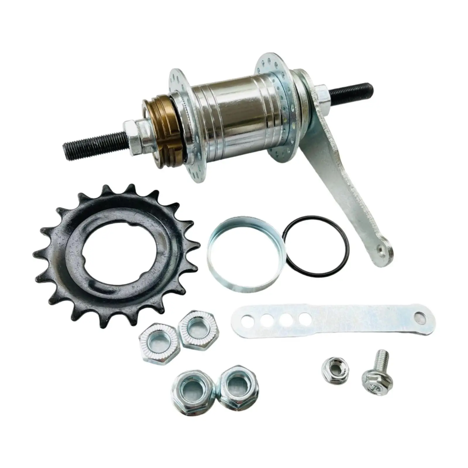 

Bicycle Hub Conversion Set Bike Trike Hub Conversion Set Fixed Gear with Screw Practical Useful 18T Repair for Mountain Bikes