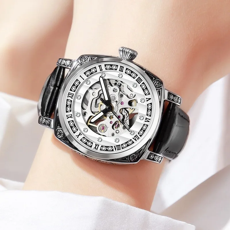 2025 New Elegant Ladies Watch Simple Trend Classic Student Automatic Waterproof Mechanical Quartz Watch Luxury Birthday Gift