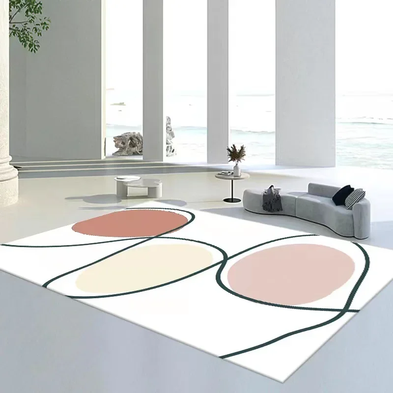 Nordic Abstract Pattern Living Room Carpets Modern Home Decoration Bedroom Bedside Area Rug Table Sofa Carpets Balcony Floor Mat