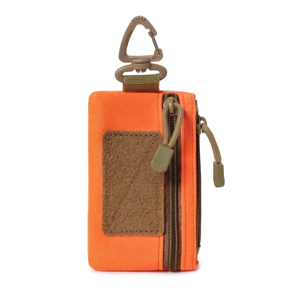 

New Mini Key Wallet Multifunctional Solid Color Card Holder Pouch Waist Pack Unisex