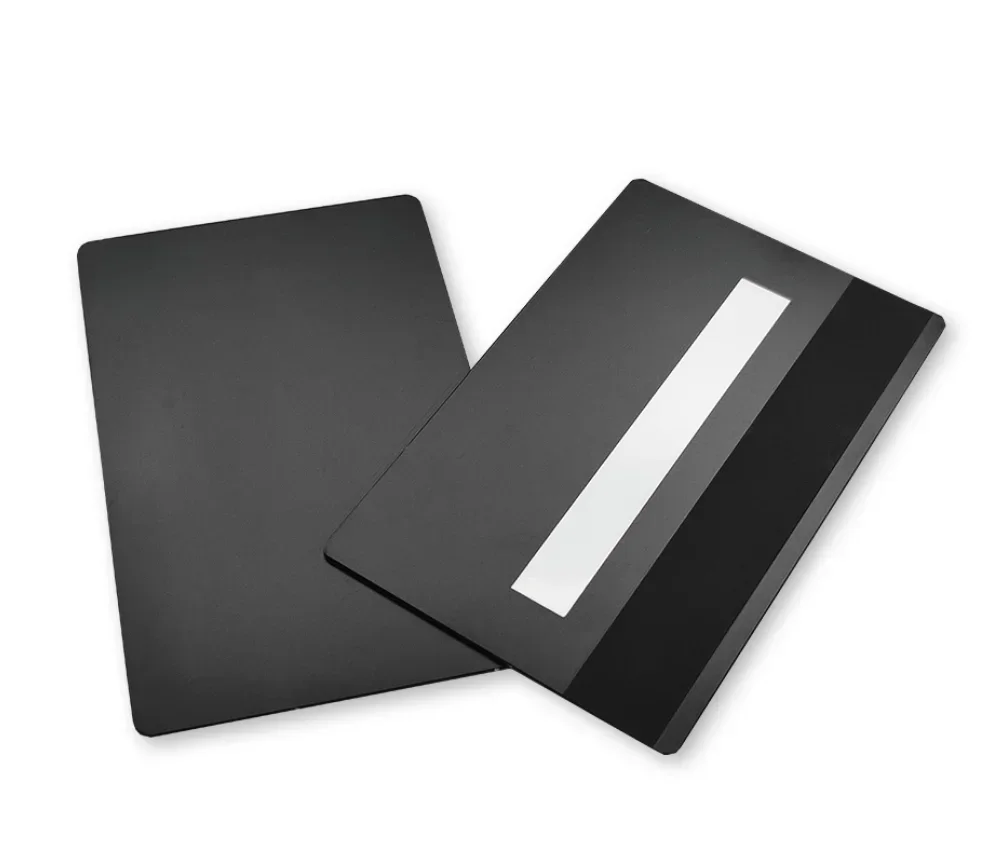 

Luxury Black Metal Magnetic Stripe Membership Card for Laser Engraving